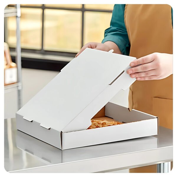 12x12x2 Corrugated Plain Pizza Box Bulk Pack Kraft - Image 4