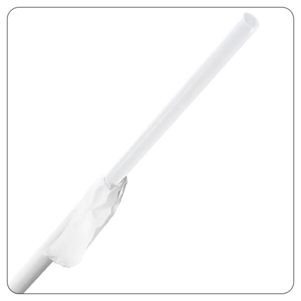 Giant Translucent Wrapped Straw 10"