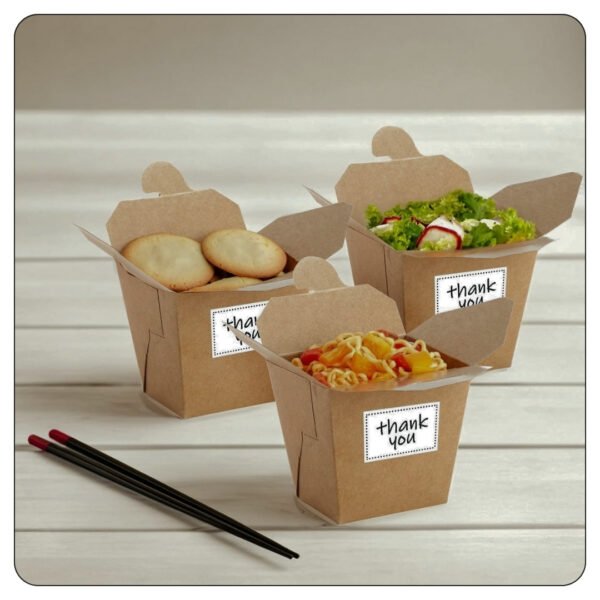 16 Oz. Kraft Microwavable Paper Take-Out Container - Image 4