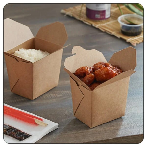 16 Oz. Kraft Microwavable Paper Take-Out Container - Image 5